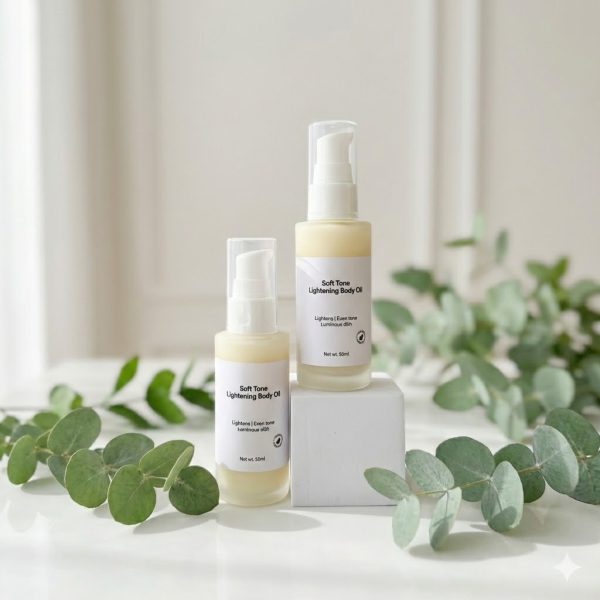 Soft tone lightening body oil